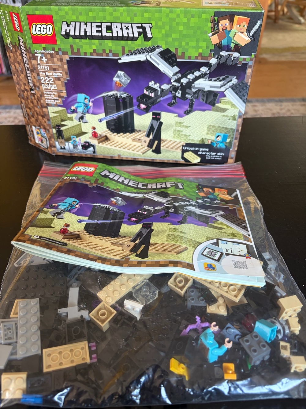 Lego Minecraft The End Battle 21151 *used*